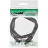 Cabo em Y ficha jack 3,5 mm para 2x conector fêmea jack 3,5 mm estéreo 5 m InLine 99300D