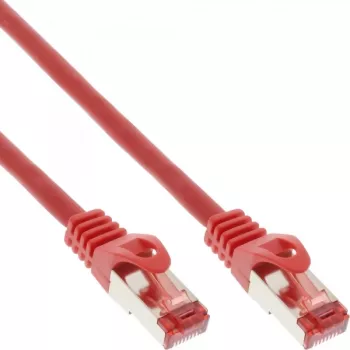 Cabo de patch InLine S/FTP PiMF Cat.6 250MHz PVC cobre vermelho 1,5m