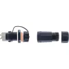 InLine conjunto de acoplamento Cat.6A, à prova de água IP68, 2x RJ45 F/F, 1:1