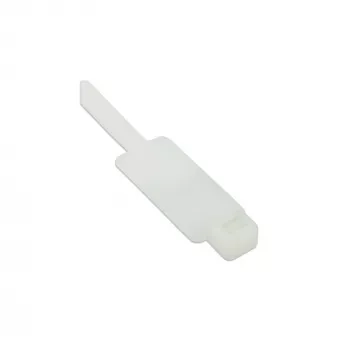 InLine abraçadeiras para cabos com etiqueta 200 mm x 4,8 mm, nylon, 100 unid., natural