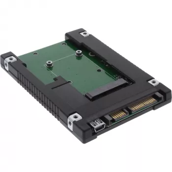 InLine adaptador de disco 2,5 polegadas SATA para SSD mSATA 76620B preto