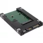 InLine adaptador de disco 2,5 polegadas SATA para SSD mSATA 76620B preto