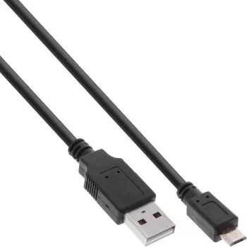 InLine cabo de carregamento rápido Micro USB 2.0 ficha USB Type-A / ficha Micro-B, 0,5 m