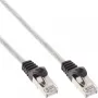 Cabo de rede SF/UTP Cat.5e transparente 7,5m InLine
