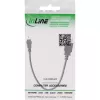 Cabo USB 2.0 InLine, fêmea A / Mini-5-pin macho, 0,2 m, 0,2 m, Mini-USB B, USB A, USB 2.0, macho/fêmea, preto