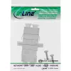 Adaptador de fibra ótica InLine metal duplex LC/LC SM bucha cerâmica com flange