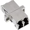 Adaptador de fibra ótica InLine metal duplex LC/LC SM bucha cerâmica com flange