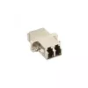 Adaptador de fibra ótica InLine metal duplex LC/LC MM bucha cerâmica com flange 89989M