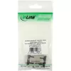 Adaptador de fibra ótica InLine metal duplex SC/SC MM bucha cerâmica com flange