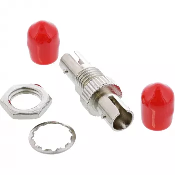 Conector de fibra ótica InLine simplex ST/ST multimodo bucha metálica 89990B