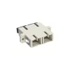 Adaptador de fibra ótica duplex SC/SC MM bucha cerâmica com flange InLine 89992A