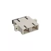 Adaptador de fibra ótica duplex SC/SC MM bucha cerâmica com flange InLine 89992A