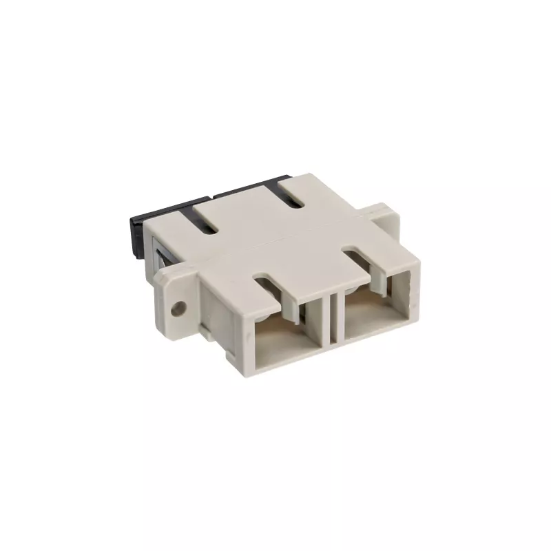 Adaptador de fibra ótica duplex SC/SC MM bucha cerâmica com flange InLine 89992A