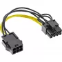 Adaptador de alimentação interno InLine 6 pinos / 8 pinos para placas gráficas PCIe PCI-Express