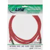 Cabo de rede F/UTP Cat.5e vermelho 0,5m InLine