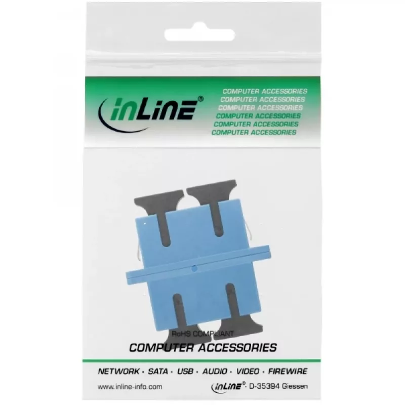 Adaptador de fibra ótica duplex SC/SC InLine 89992S