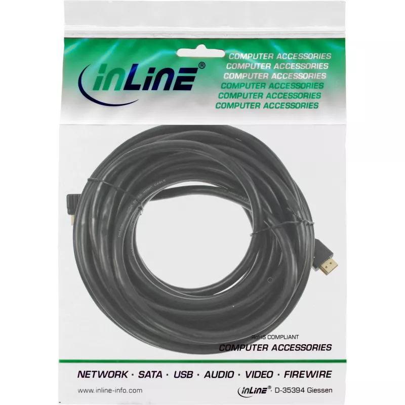 Cabo HDMI Mini InLine, High Speed HDMI, AM/CM, banhado a ouro, 1m