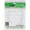 Cabo USB 2.0 InLine Type-A macho / Type-B macho, banhado a ouro, com núcleo de ferrite, branco, 10 m