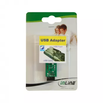 Adaptador USB 2.0 InLine interno 2x conector fêmea USB A para header da placa-mãe 33440I