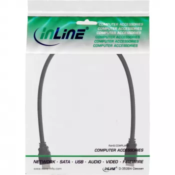 Cabo HDMI High Speed InLine 17601E 1 m macho/macho preto