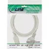 Cabo de alimentação InLine, CEE 7/7 reto / ficha IEC C13 de 3 polos, cinzento, 1,5 m