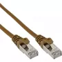 Cabo de rede InLine SF/UTP Cat.5e castanho 1,5 m