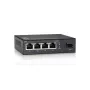 Switch Gigabit LevelOne de 5 portas, 1 x SFP, não gerido, Gigabit Ethernet (10/100/1000), duplex integral, montagem na parede possível