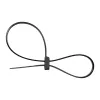 Abraçadeiras de cabos de cabeça dupla montáveis InLine 300 mm x 4,8 mm, nylon, preto, 100 unid.