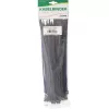 Abraçadeiras de cabos de cabeça dupla montáveis InLine 300 mm x 4,8 mm, nylon, preto, 100 unid.