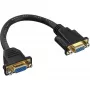 Cabo adaptador VGA InLine 15 pinos VGA fêmea/fêmea 0,2 m