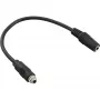 Cabo adaptador de áudio InLine, ficha estéreo de 3,5 mm para fêmea, com uma bainha, 0,2 m
