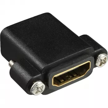 Adaptador HDMI InLine Type-A fêmea / A fêmea banhado a ouro com flange, 4K2K
