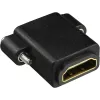 Adaptador HDMI InLine Type-A fêmea / A fêmea banhado a ouro com flange, 4K2K