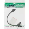 Cabo adaptador USB 2.0 Type-A fêmea / conector de chassis Type-B InLine 33441F 0,2 m