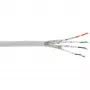Cabo de rede S/FTP PiMF Cat.6A sem halogéneos 500 MHz branco 100 m InLine