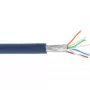 Cabo de rede S/FTP PiMF Cat.6A sem halogéneos 500 MHz azul 100 m InLine