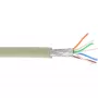 Cabo de rede S/FTP PiMF Cat.6A sem halogéneos 500MHz cinzento 100m InLine