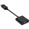 Cabo adaptador DisplayPort InLine Basic, ficha DP / conector fêmea VGA preto 0,15 m