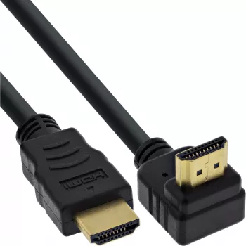 Cabo HDMI High Speed InLine com Ethernet, angular, 3m