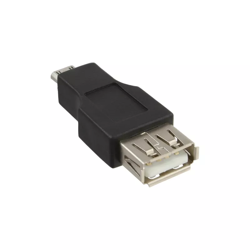 Adaptador Micro-USB InLine ficha Micro-B conector fêmea USB A 31604