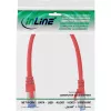 Cabo patch InLine S/FTP PiMF Cat.6A sem halogéneos 500 MHz vermelho 0,25 m