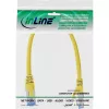 Cabo de rede InLine S/FTP PiMF Cat.6A sem halogéneos 500MHz amarelo 0,3m