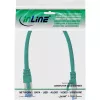 Cabo de rede InLine S/FTP PiMF Cat.6A sem halogéneos 500MHz verde 0,3m