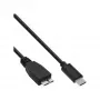 Cabo USB 3.2 Gen.1x2 InLine, ficha USB-C / ficha Micro-B, preto, 1,5 m