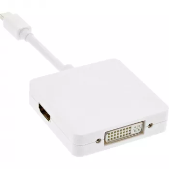 Cabo adaptador InLine Mini DisplayPort para HDMI DVI DisplayPort 17195I