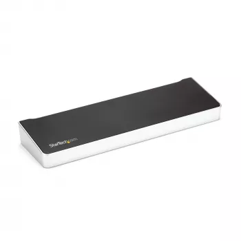 Docking station StarTech.com 4K USB-C, para três monitores UHD 4K, Mac e Windows, USB-C para HDMI e DisplayPort, 60W Power Delivery, hub 5x USB 5Gbit/s – TAA