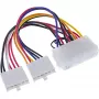 Cabo adaptador de alimentação ATX InLine / conetor clássico P8/P9-A para placa-mãe AT 0,20 m