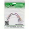 Cabo adaptador de alimentação ATX InLine / conetor clássico P8/P9-A para placa-mãe AT 0,20 m