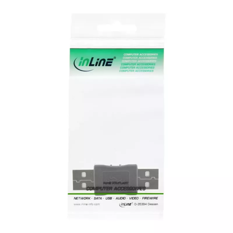 Adaptador USB 2.0 Type-A para Type-A InLine 33441