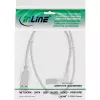 Cabo USB 2.0 InLine angular Type-A macho / Type-B macho transparente, 2 m